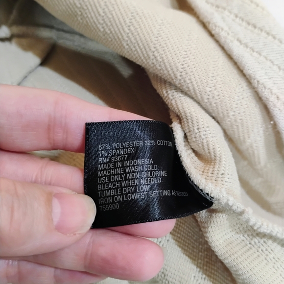 Worthington Cream Chevron Peplum Blouse - Picture 3 of 6